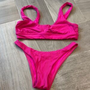 Vitamin A hot pink bikini size 8/M